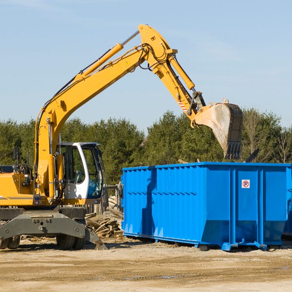 can i choose the location where the residential dumpster will be placed in Lakeside City Texas